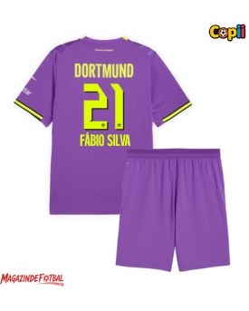 Borussia Dortmund Fabio Silva #21 Echipament de Fotbal Replică 2026-27 Copii Treilea (+ Șorturi)
